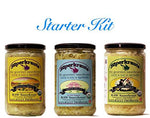 Starter kit combo-pack: raw fermented sauerkraut, organic, probiotic, kosher and unpasteurized No shipping charges with this combo pack.